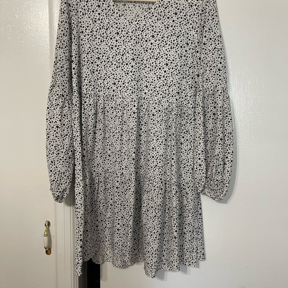 Amazon Black and White Mini Dress